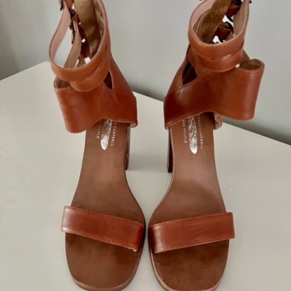 FREE PEOPLE X JEFFREY CAMPBELL Lakota Cuff Gladiator High Heel Size 7 - Picture 3 of 8